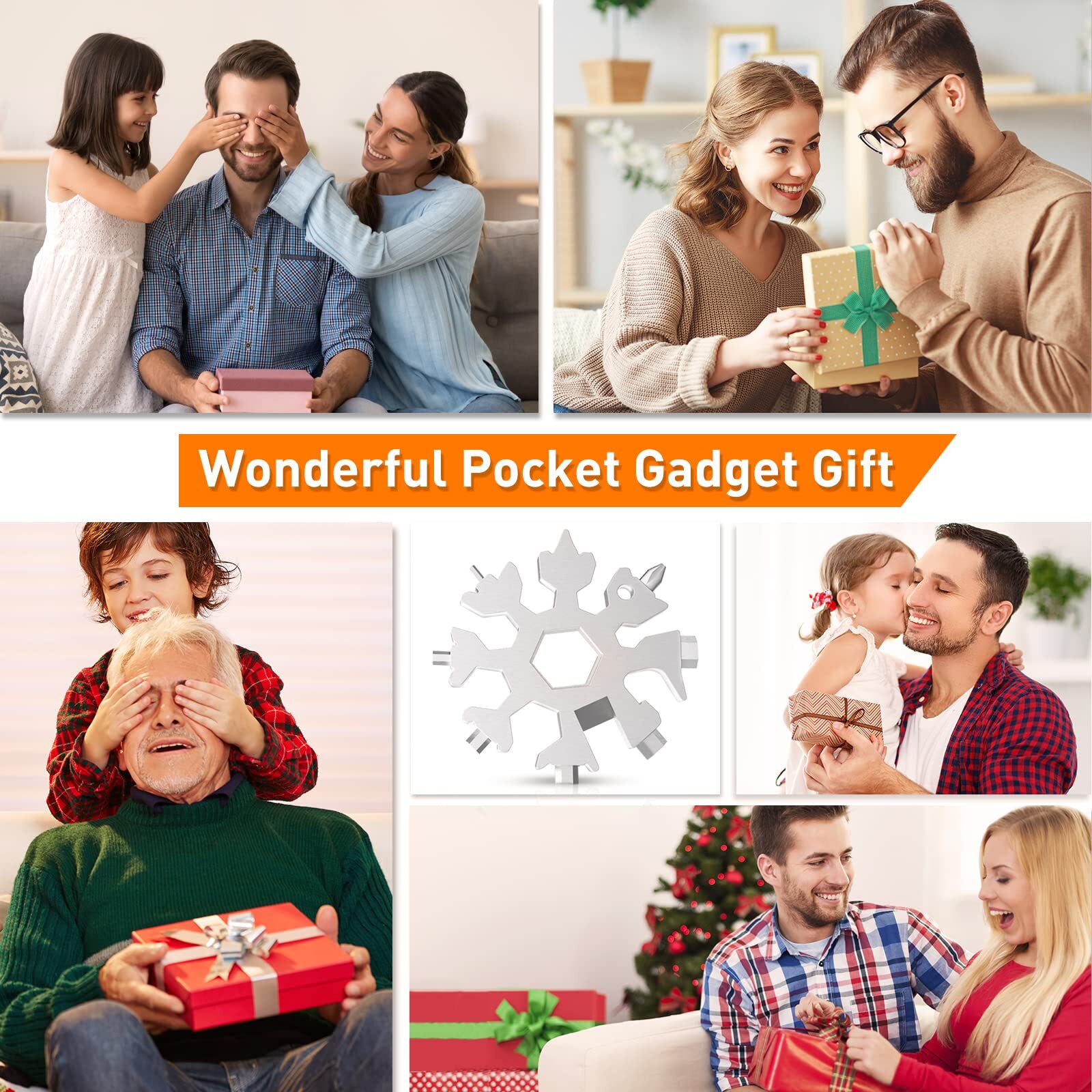 Gifts For Dad 18in1 Snowflake Multitool Birthday Gifts For Men Father’s Day Gift