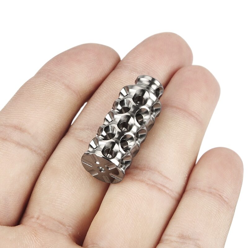 Hollow Out Multihole Titan Alloy Beads DIY Pendant Paracord Bead Accessories