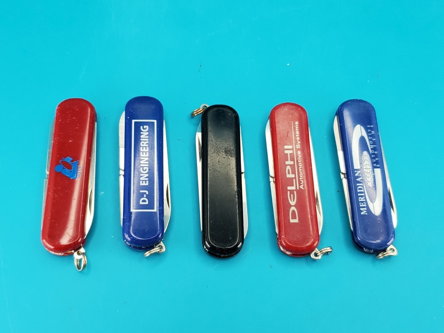 Lot of 5 Wenger Esquire Swiss Army Knife Multi Tools!