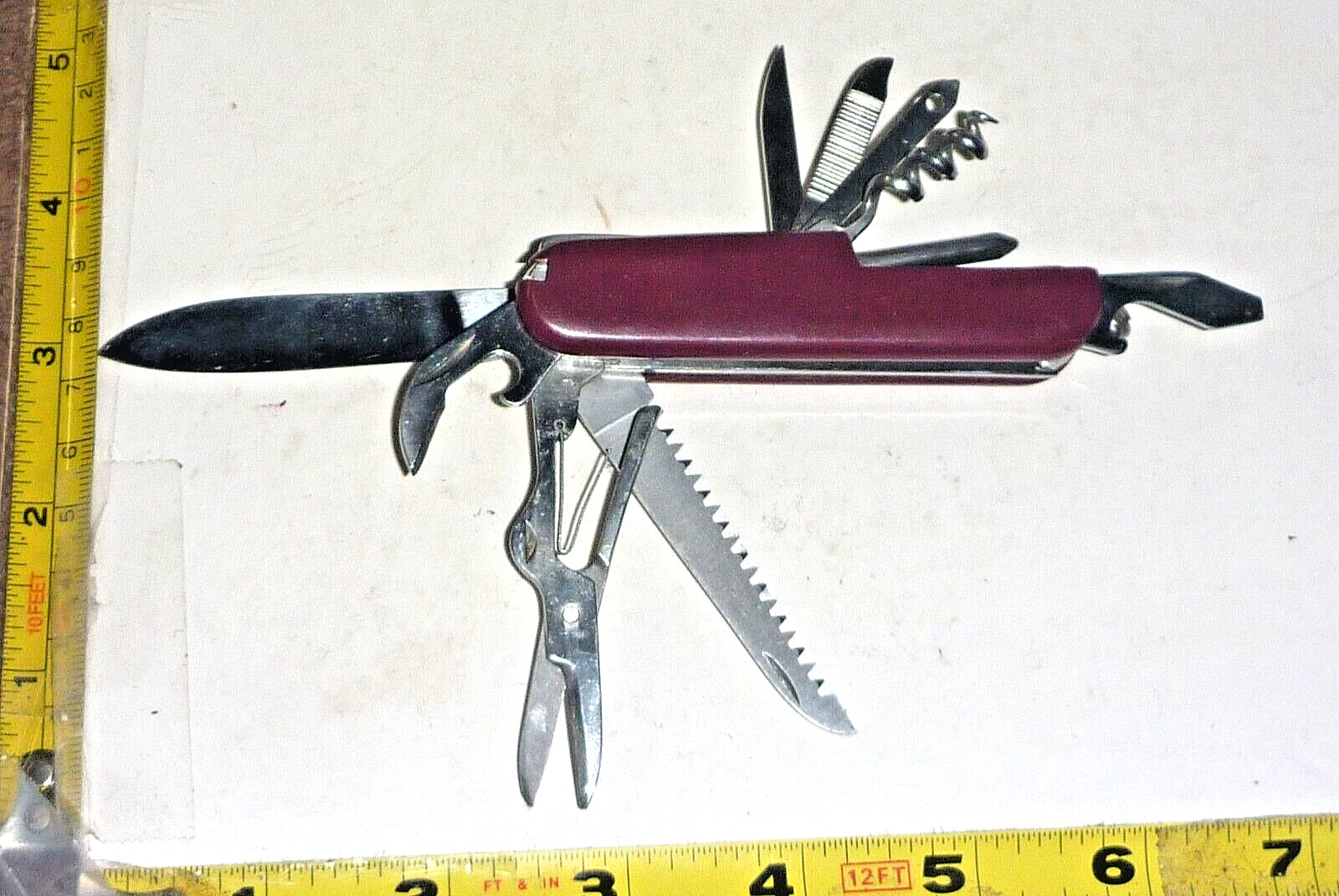 Swiss Army Style Multi-Function Pocket Knife – 11 Blades – Stainless – China
