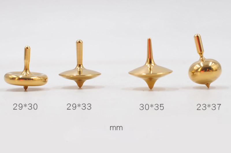 EDC Spinning Top Hand Spinner CNC Stainless Steel Brass Toys Gift Brief Design