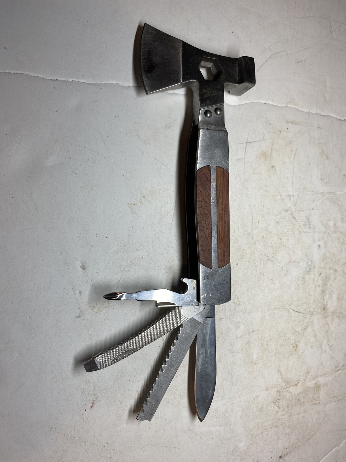 Sheffield Camper Axe-Head Multi Tool Axe Hammer Screwdriver