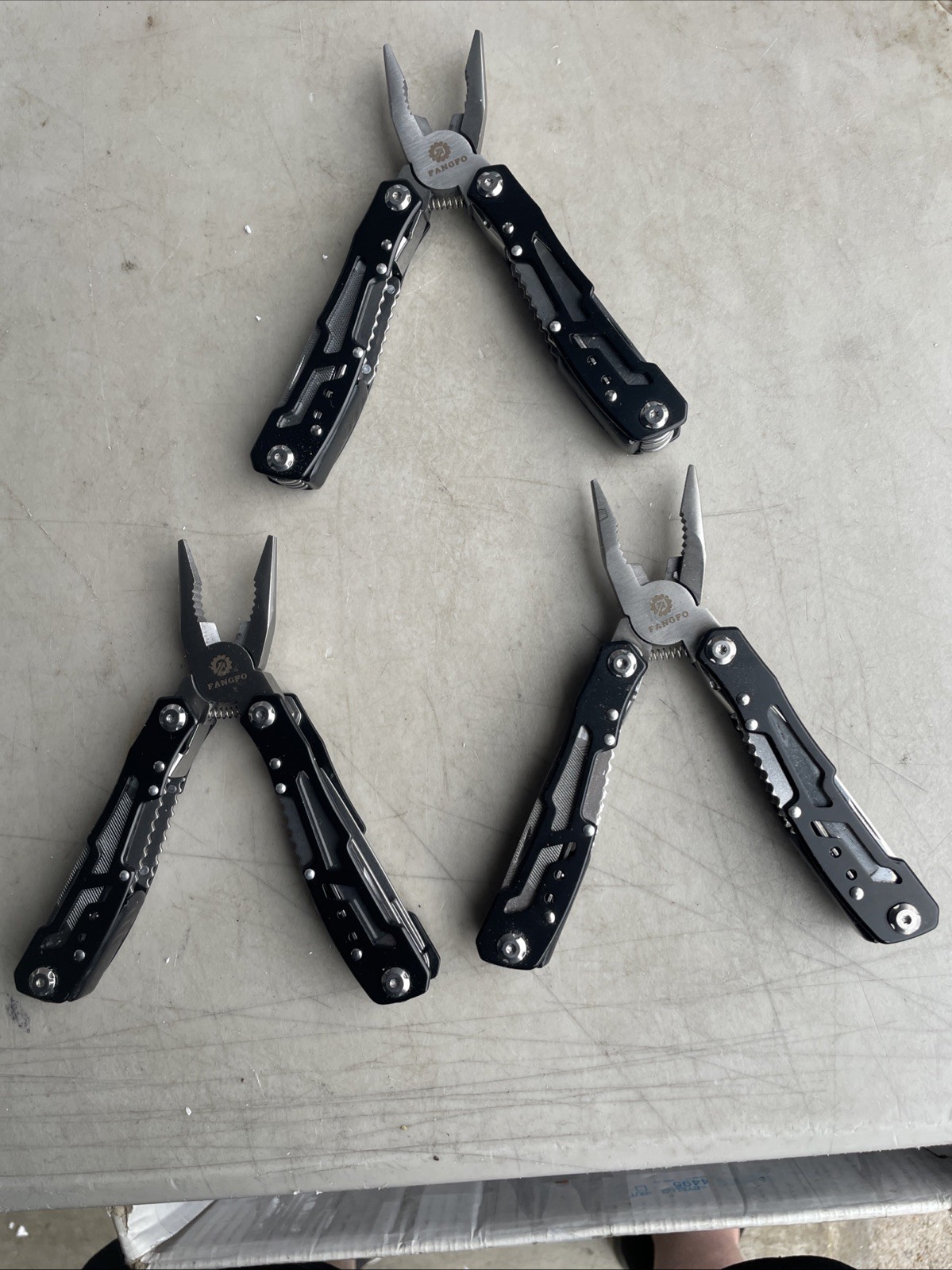 Lot Of 3 Fangfo 14-in-1 Multitool Multi Tool W/ 2 Sheaths