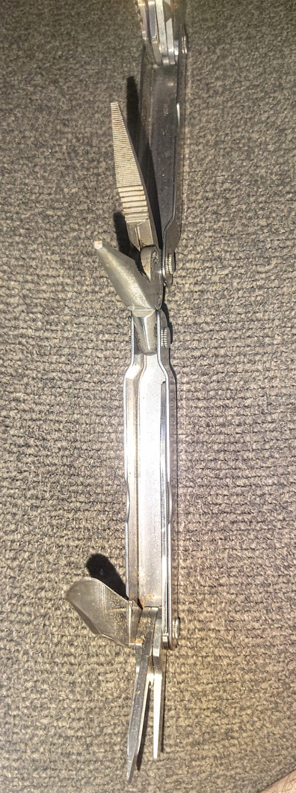 Original Vtg Leatherman Super Tool Pat. Pending w/leather Sheath #0201 CLEAN ++