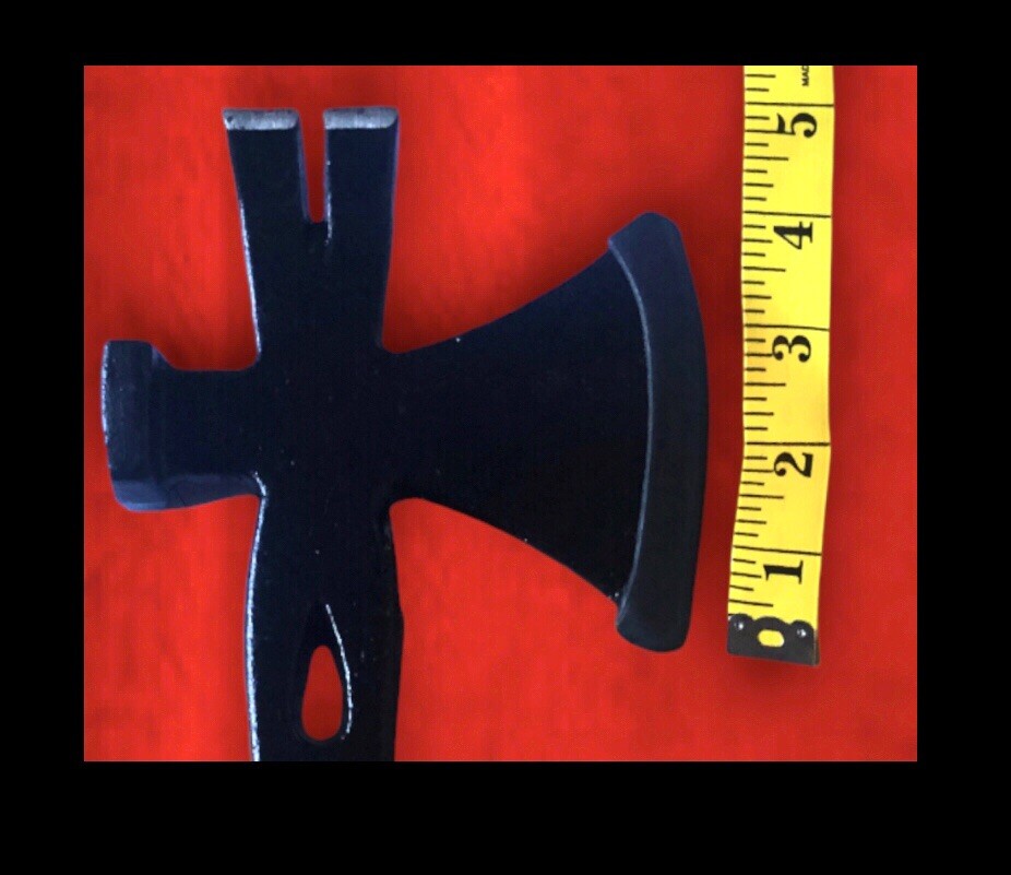 14” Hatchet Crowbar Hammer Axe Survival Multi-Tool.(Solid Cast Iron+Rubber Grip)