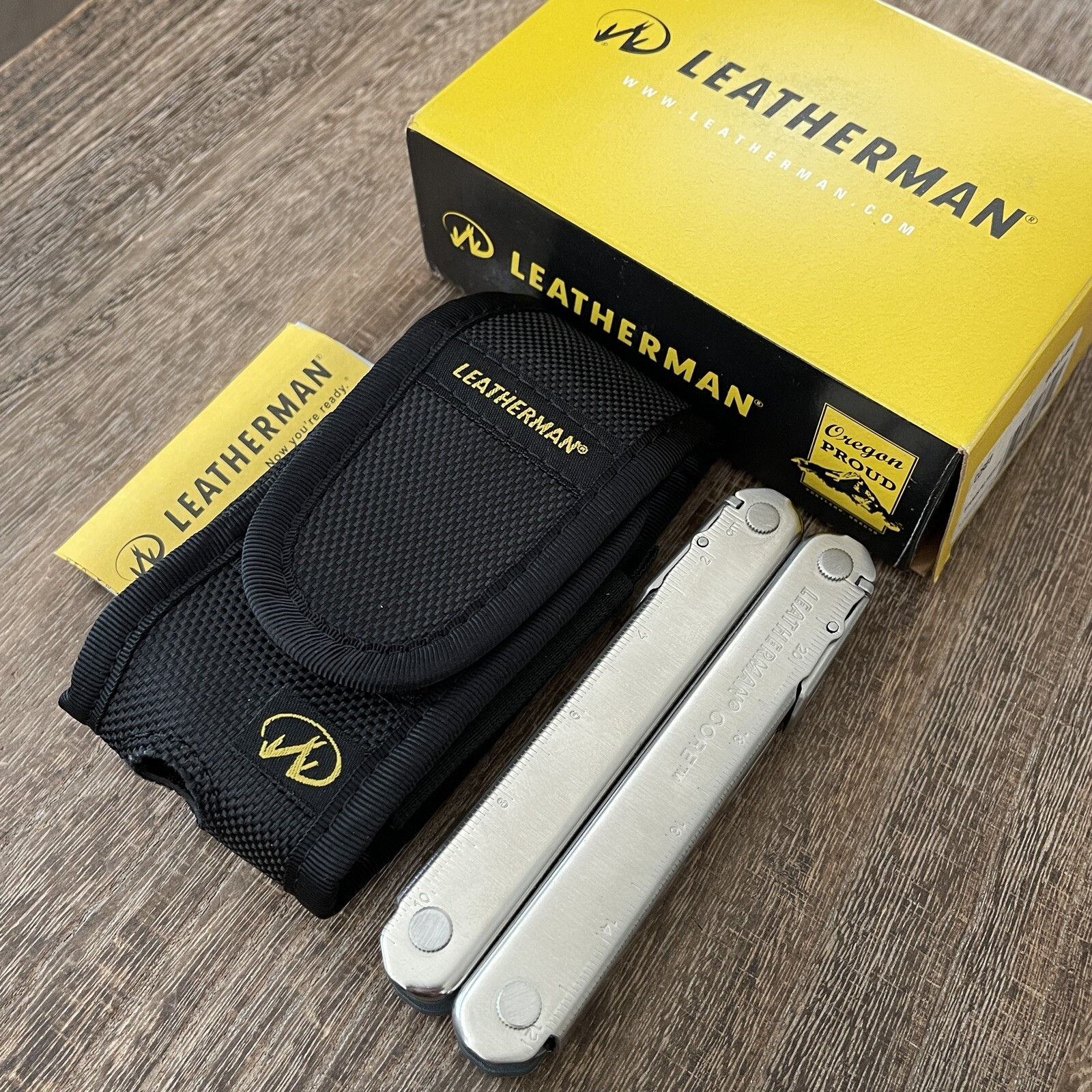 New, Leatherman Core multi tool w/ballistic nylon Sheath. Discontinued