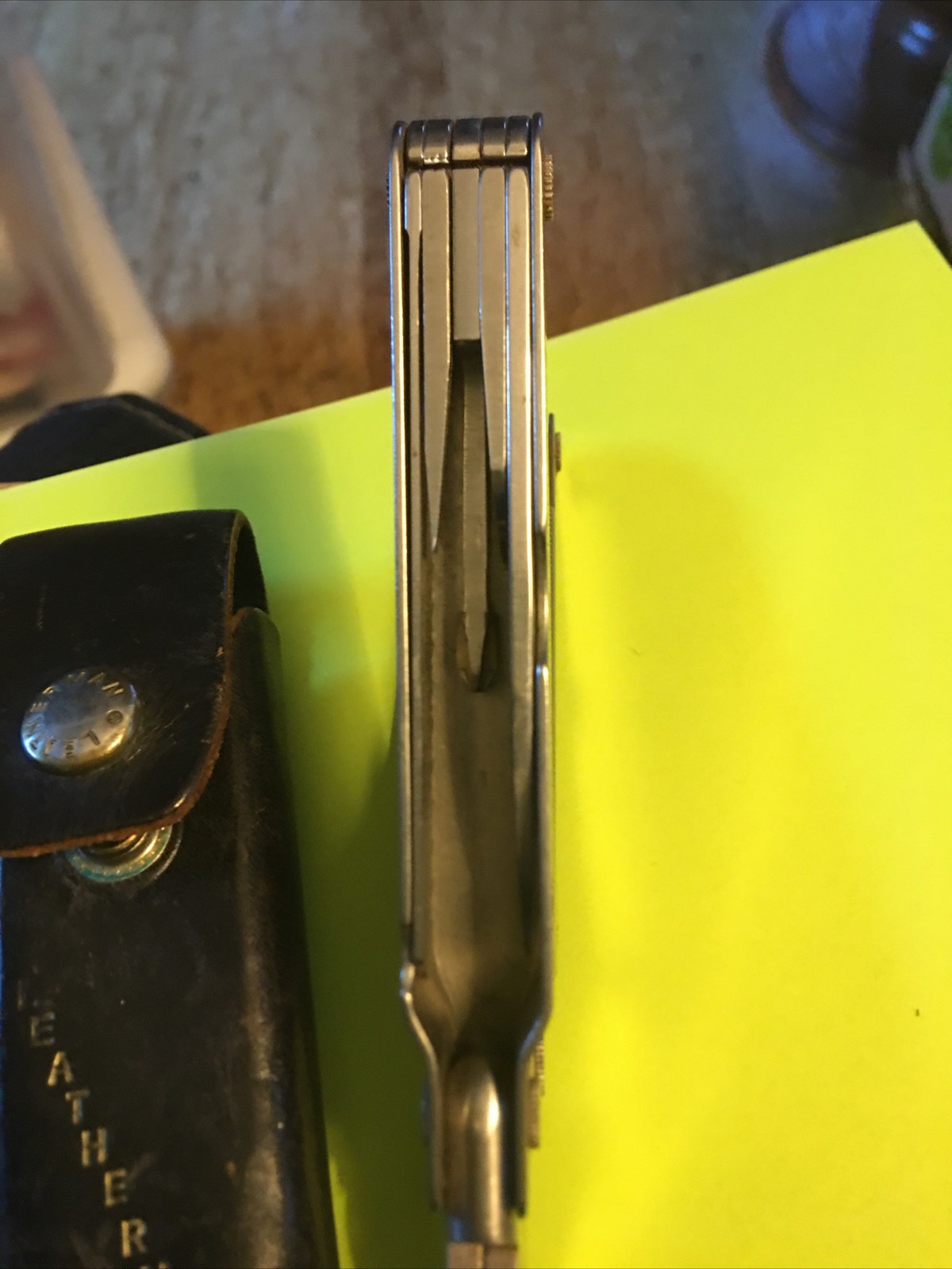 Leatherman Super Tool Made USA Portland Or. 8 Blades, Pliers, And Measure Sturdy