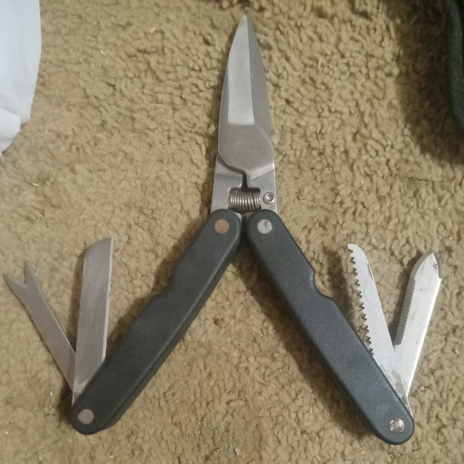 STANLEY 74-438 Folding Pocket Shears Multi Tool Stainless with Sheath