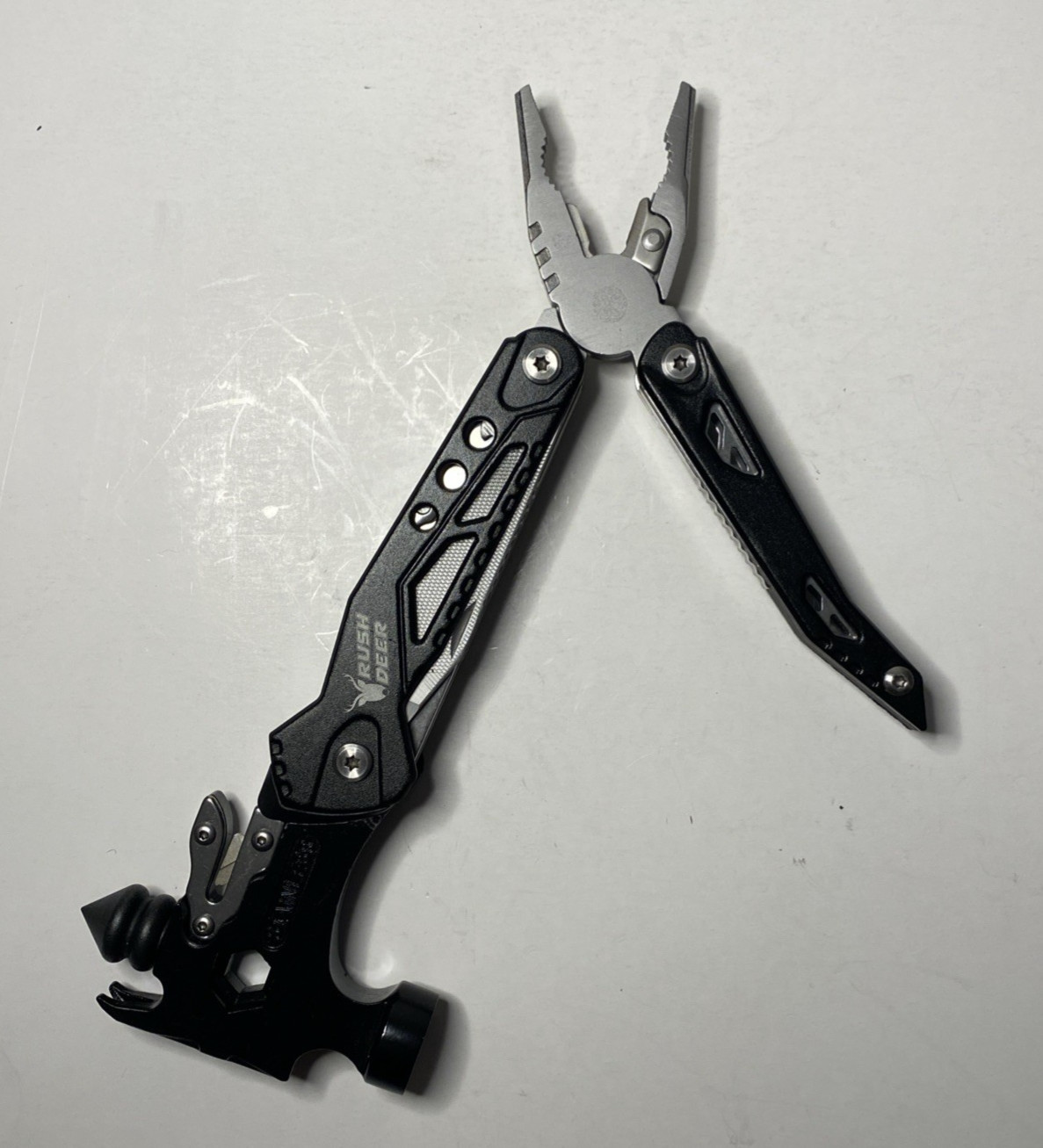 Rush Deer Hammer Multitool Folding Tool w/ Nylon Sheath