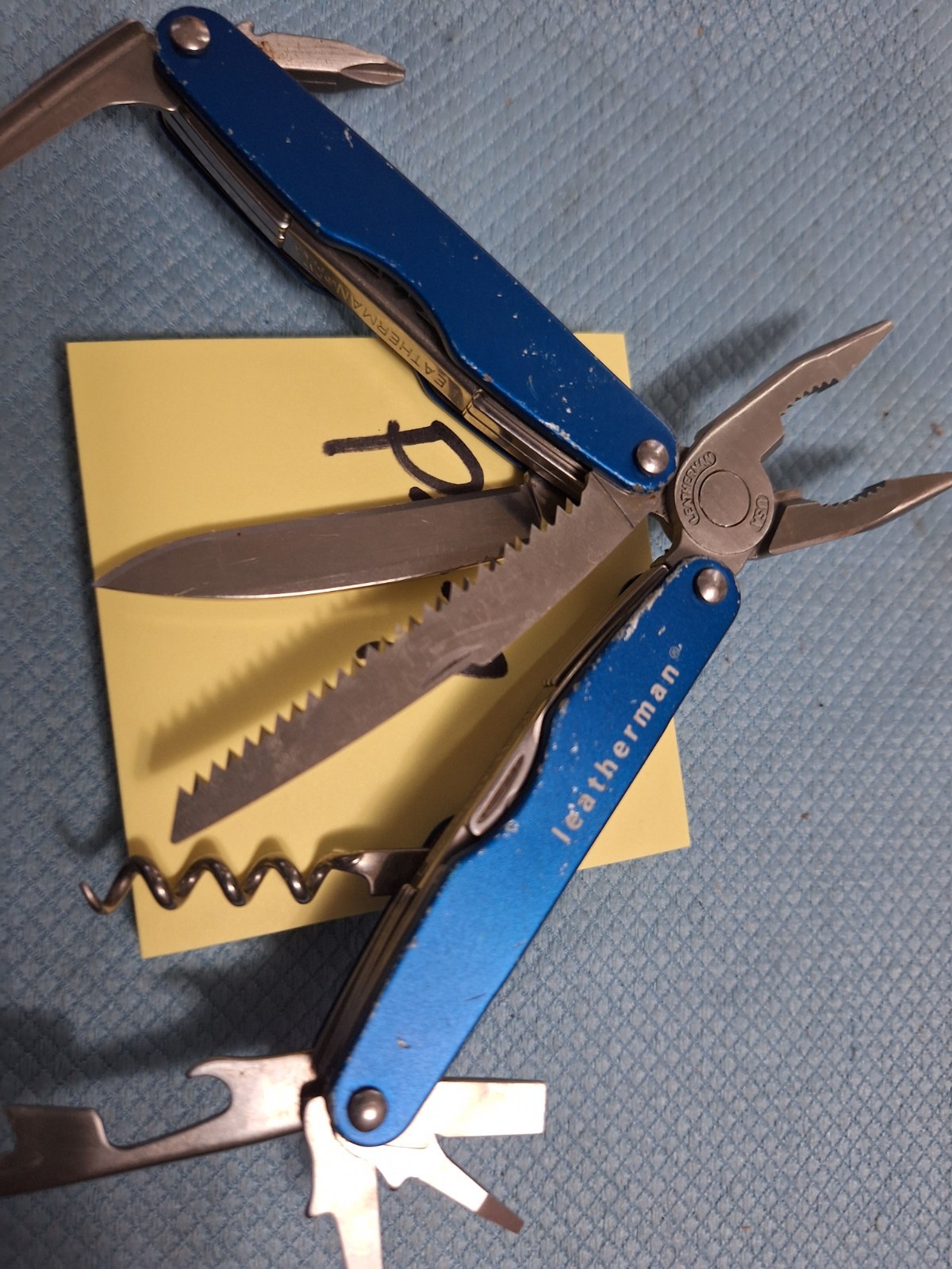 1 Leatherman BLUE CS4 JUICE Multi Tool FISHING LOT P37