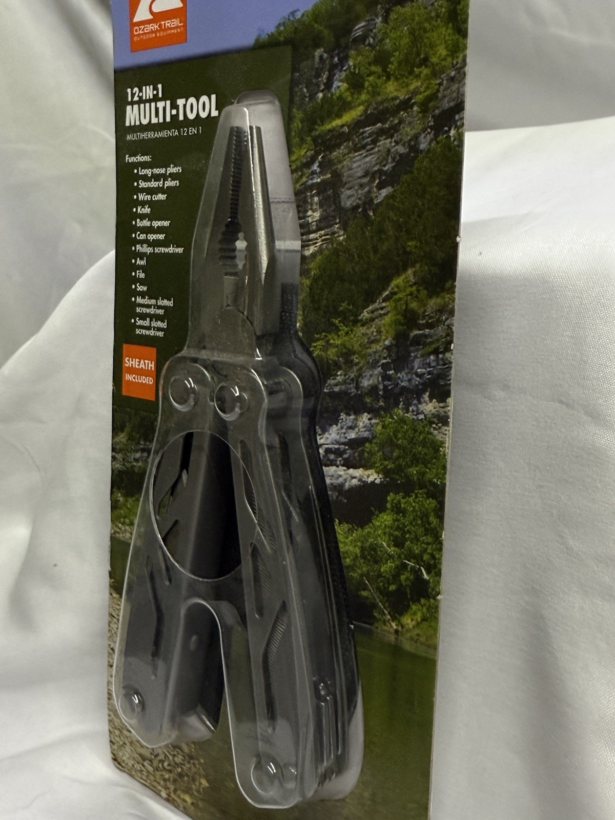 NEW Ozark Trail Outdoors Hiking Camping Pocket Knife Multi Tool with Sheath