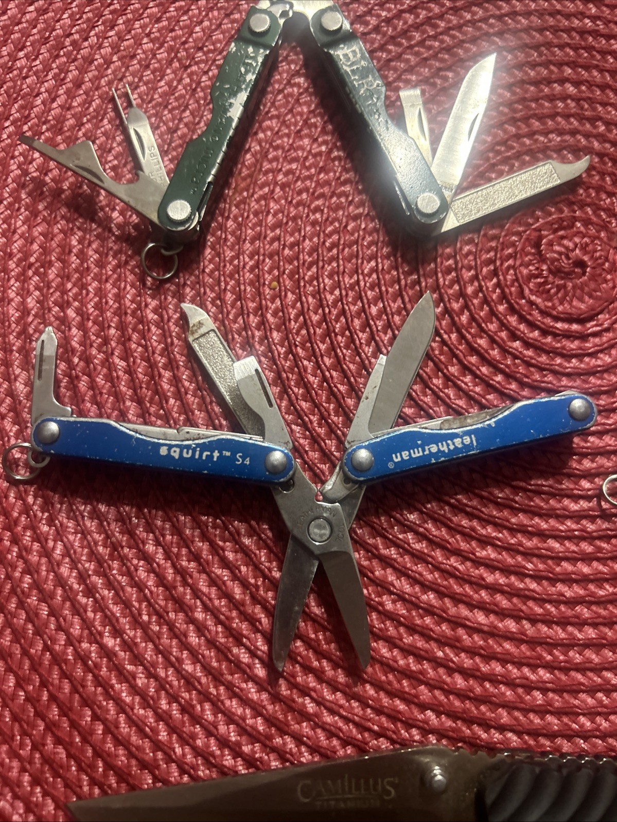 Leatherman Squirt S4 & Micra Bundle – Camillus Anvil Bull shark Lot Of 6