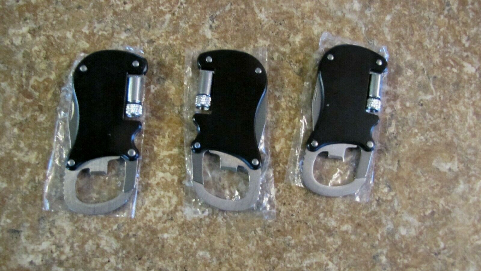Lot 5 Mini Bright Micro Light Flashlight Pocket Knife Bottle Opener Clip on Hook