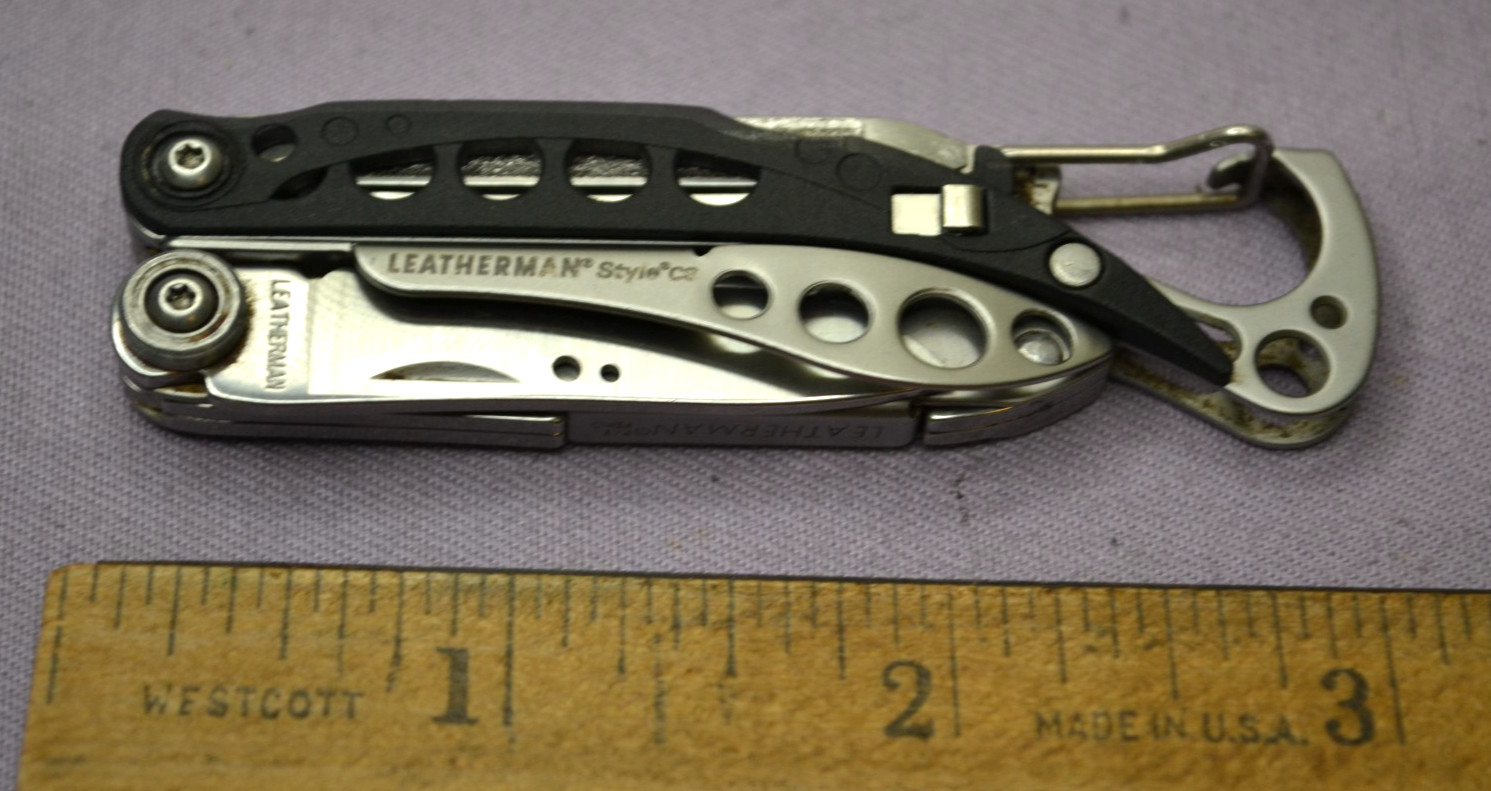 OEM Leatherman Style CS Black Stainless Multi-Tool Knife Discontinued USA–Great