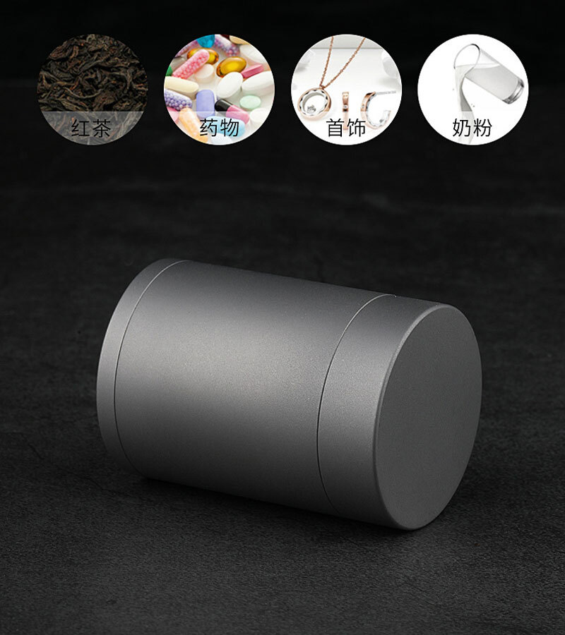 Hot TC4 Titanium Waterproof Large-capacity Storage Box Pill Container SealedTank
