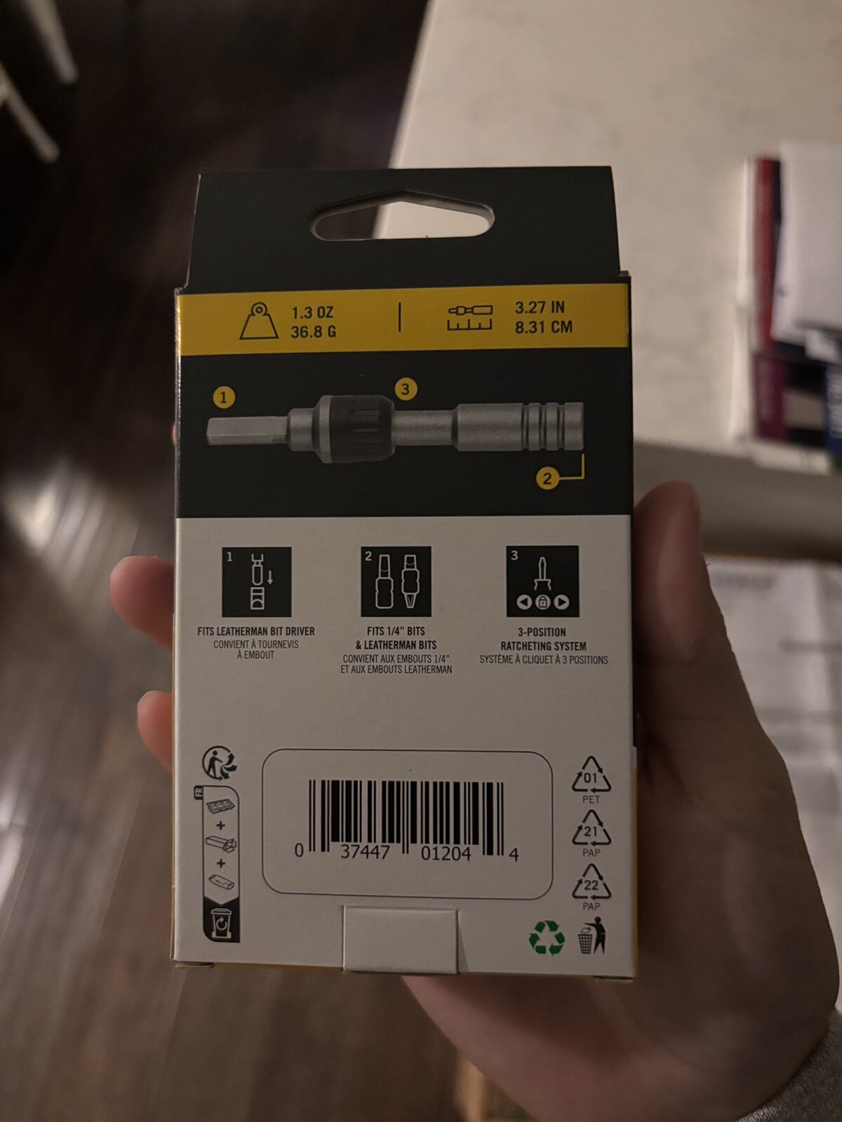 Leatherman Ratchet Driver 1/4 Hex Bit Model 931032 New Model BRAND NEW