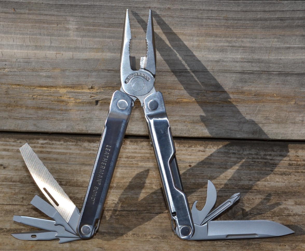 Leatherman Bond Silver Stainless Multi-Tool Knife Pliers & Other Tool–New Other
