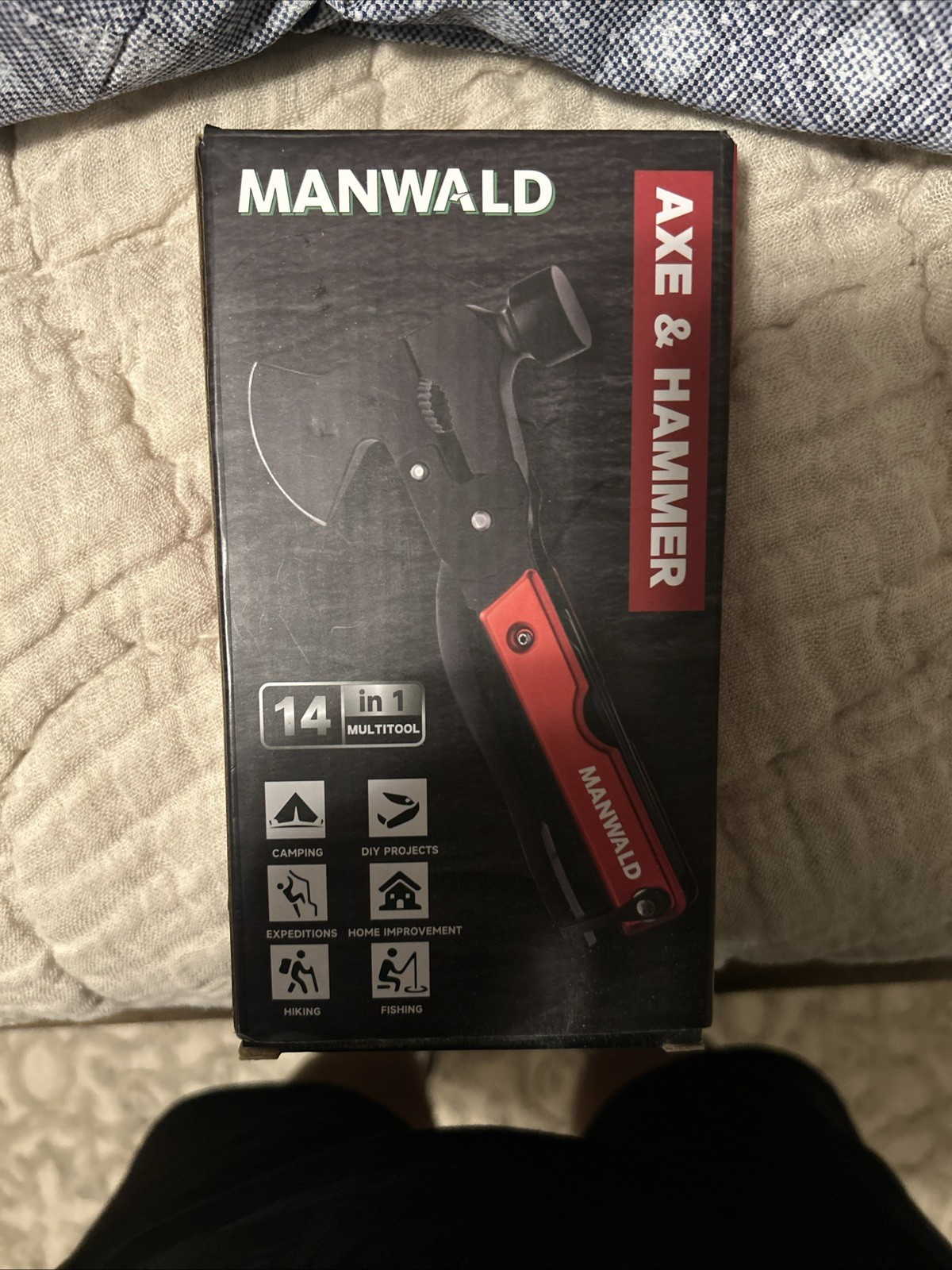 14 in 1 Multitool Camping / Survival Accessory by MANWALD Axe & Hammer