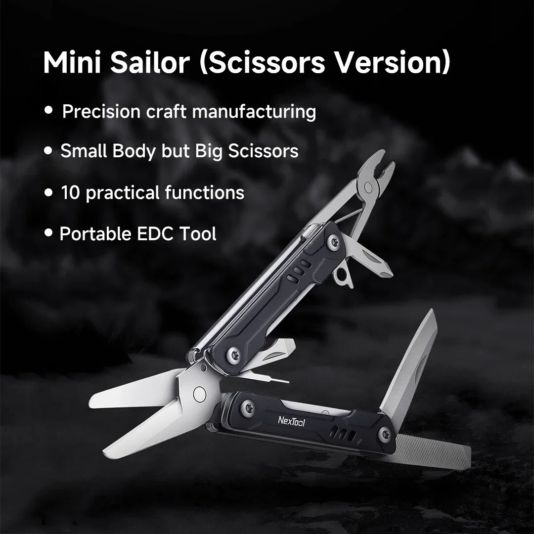 NexTool Mini Sailor Scissors 10 in 1 EDC Multitools Hand Pliers Tools Pocket