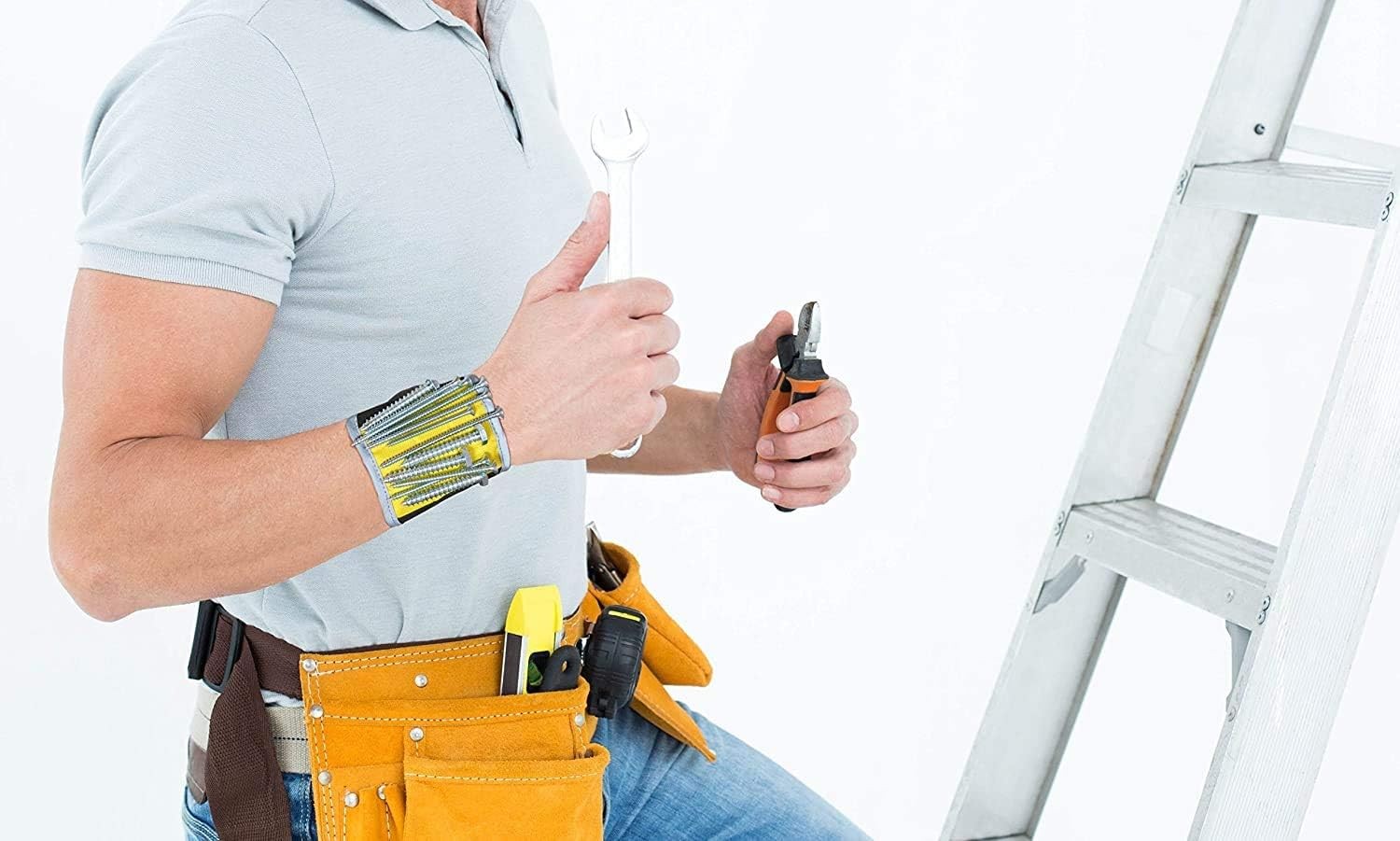 Magnelex Magnetic Wristband for Tools Screws Nails Bits Handyman DIY Gift
