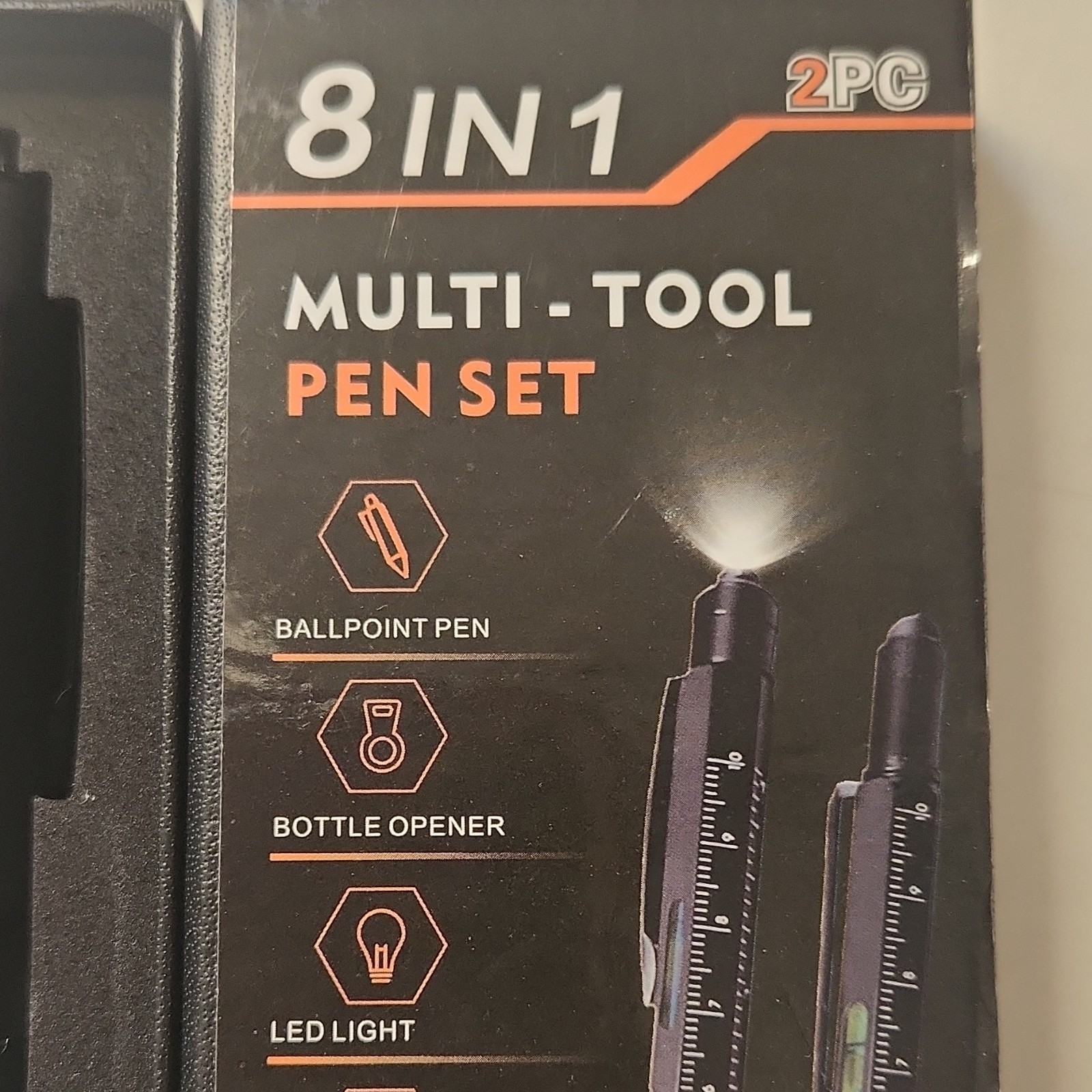 Zezuxy Multi-Tool Pen LED Light, Stylus, Bottle Opener, 4 Parts