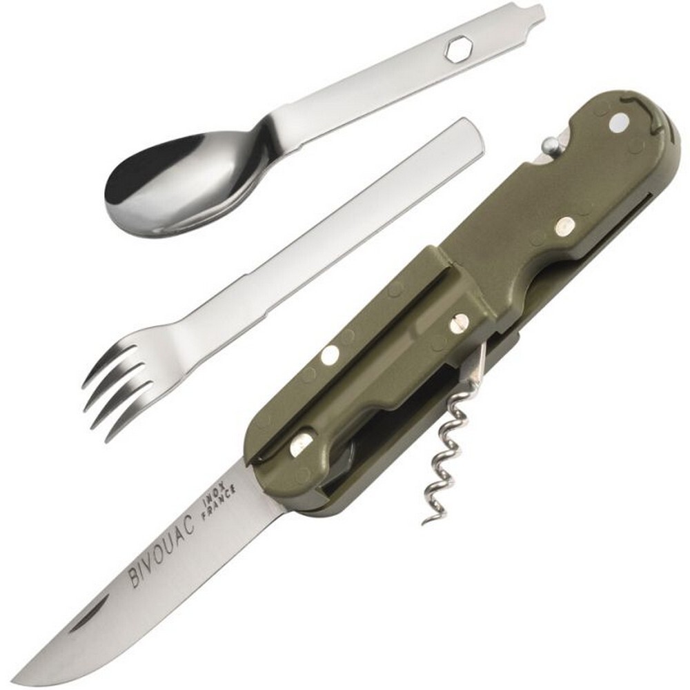 TB Outdoor French Army Camp Multi-Tool Knife Blade Green ABS Handle – 11060056