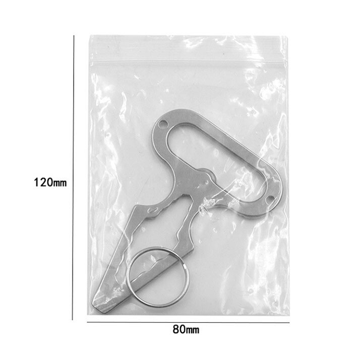 Stainless Steel Keychain Wrench For Infected Indoor/Outdoor Surfaces Durable