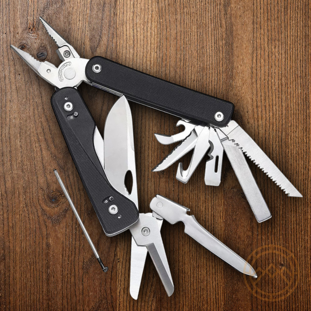 ROXON Flex Titan Multitool 16 Essential Tools With Black G10 Handles T Shank
