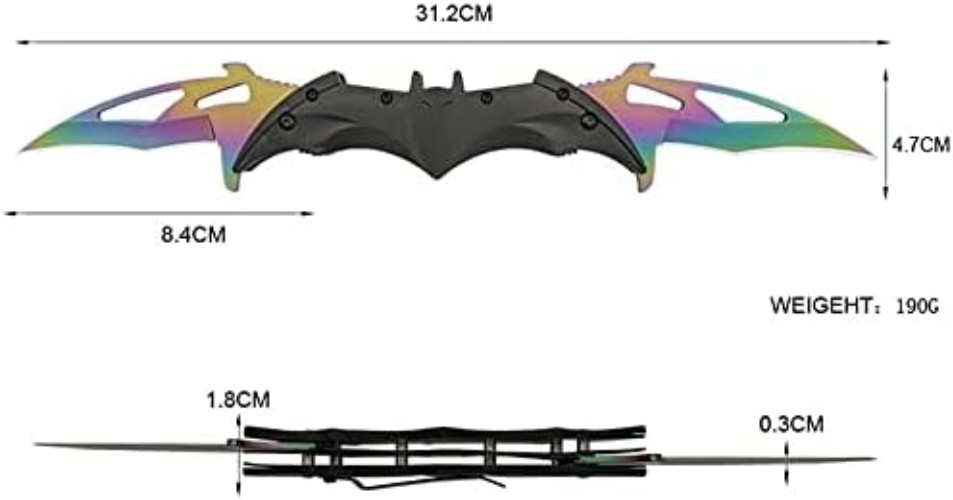 Ergonomic Plastic Handle Bat Knife for Comfortable Use in Outdoor Activities