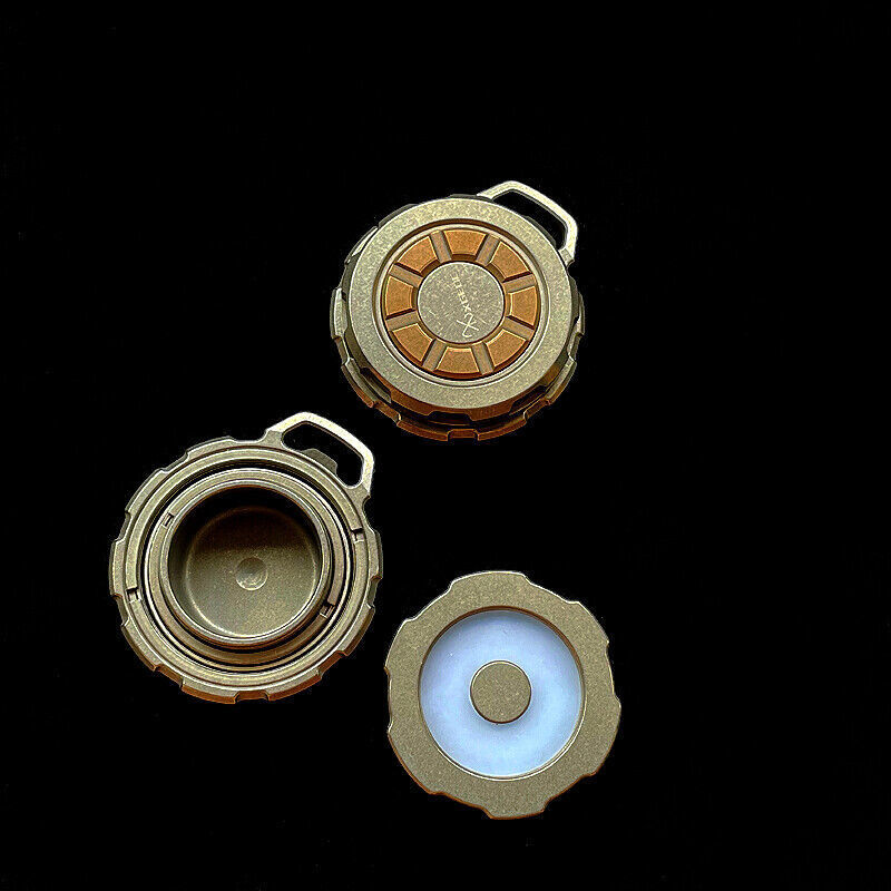 EDC Titanium Alloy Waterproof Case Portable Storage Sealed Medicine Box Pendant
