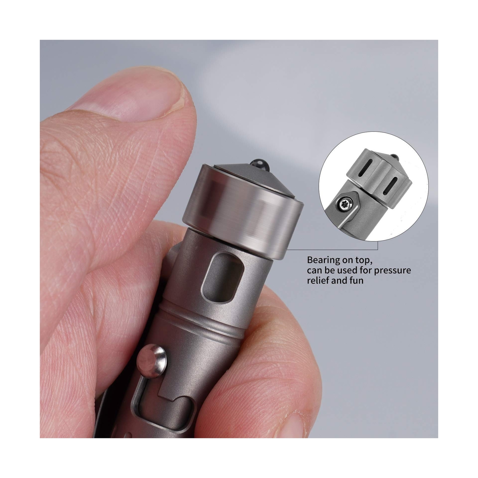 MecArmy TPX10 Mini Titanium Bolt Action Tactical Pen with Replaceable Refill,…