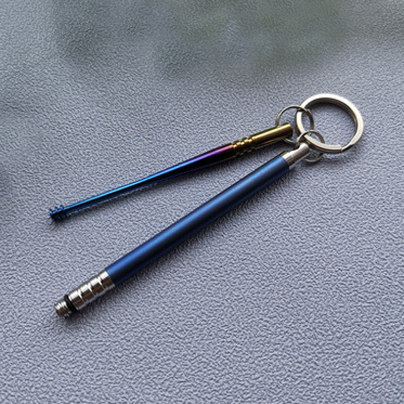 New Titanium Alloy Ear Pick + Titanium Alloy Toothpick Portable Multi Tool Gift