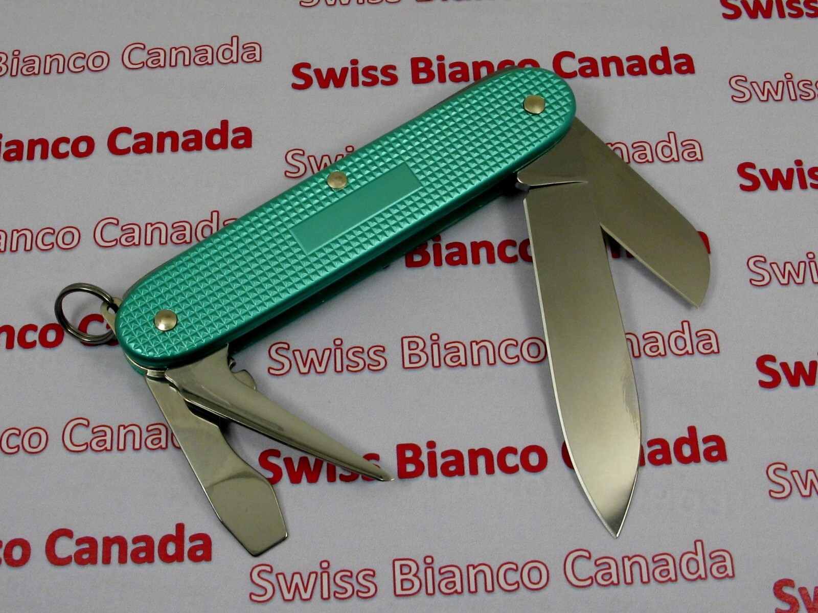 Swiss Bianco Exclusive Victorinox Electrician Turquoise Alox Swiss Army Knife
