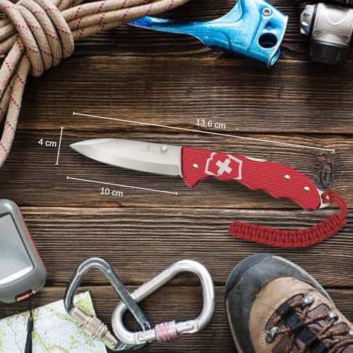 Victorinox Evoke Alox Swiss Army Knife Featuring a Foldable Blade with Thumb