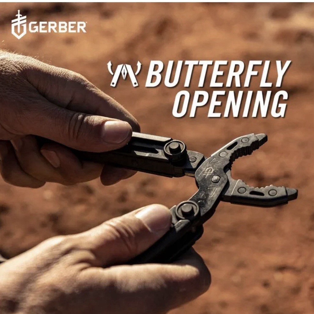 Gerber Dual Force Multi-Tool 12-in-1 Black Pliers Heavy Duty + Sheath Cutter New