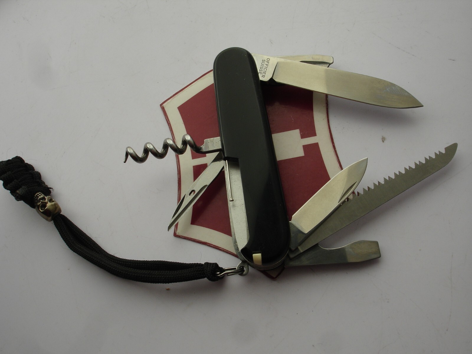 VICTORINOX 91mm BLACK CAMPER 13 FUNCTION EDC OUTDOOR SWISS ARMY POCKET KNIFE