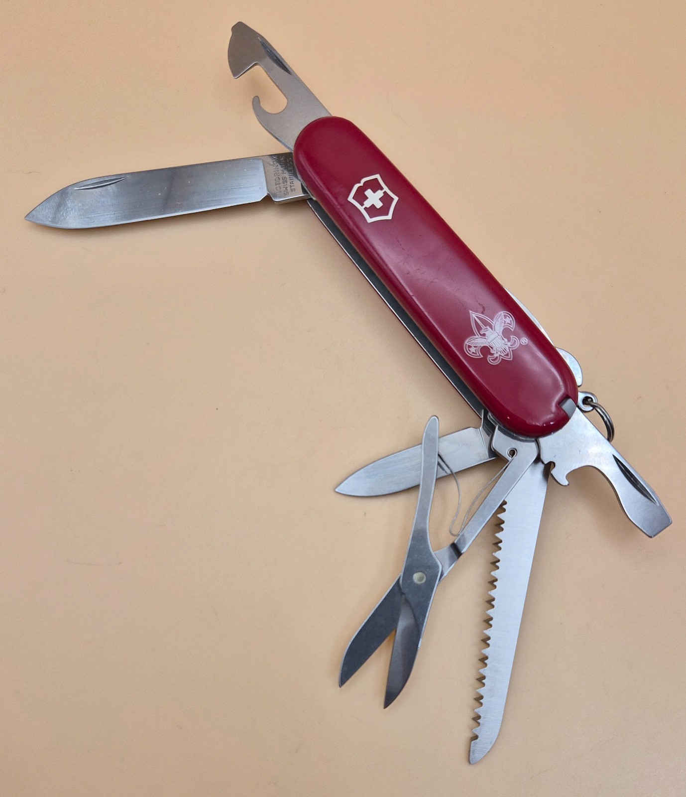 Victorinox Huntsman(Fieldmaster) BSA Boy Scouts Swiss Army Knife- Good Condition