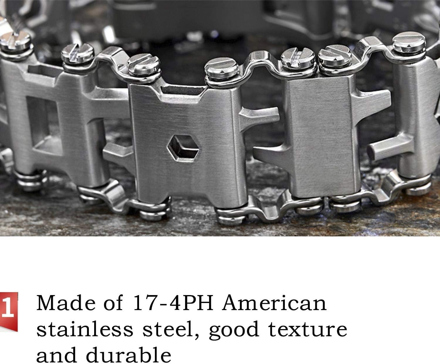 29-in-1 Multifunctional Survival Hiking Camping Travel Portable Hand Chain