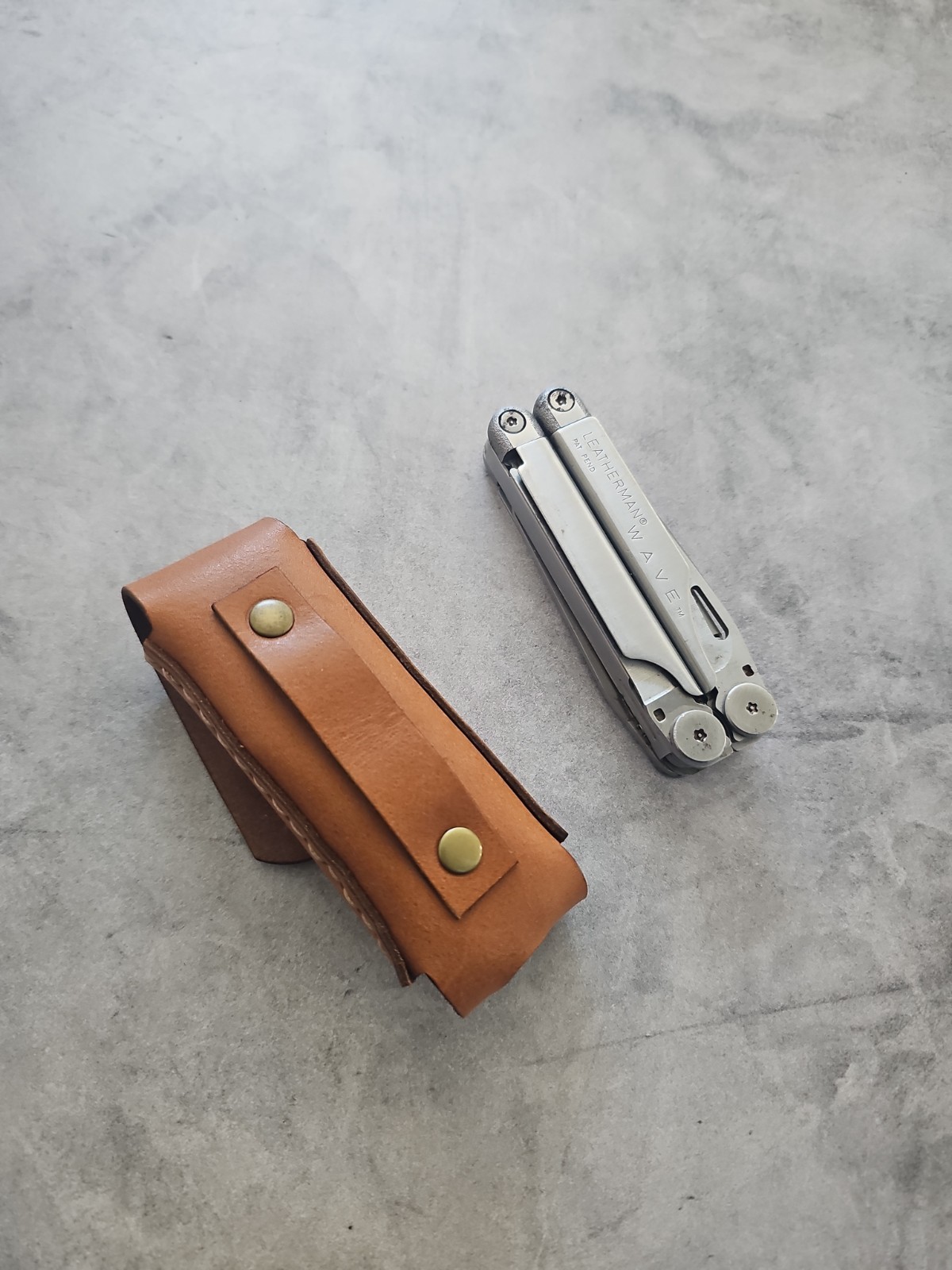 Leatherman wave Or Wave+ leather sheath handmade. Sheath only.