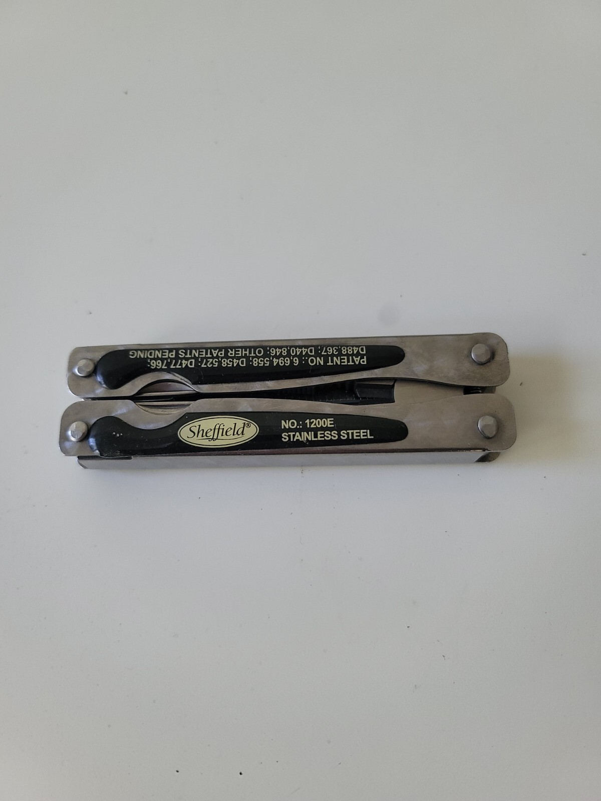 Sheffield No. 1200E Fishing Multi Tool Fish Scaler Needlenose Pliers Wire Cutter