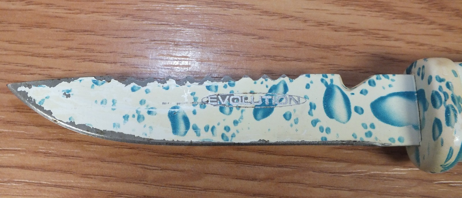Genuine Evolution Premium Grade Stainless Steel Knife with Blade Cover **READ**