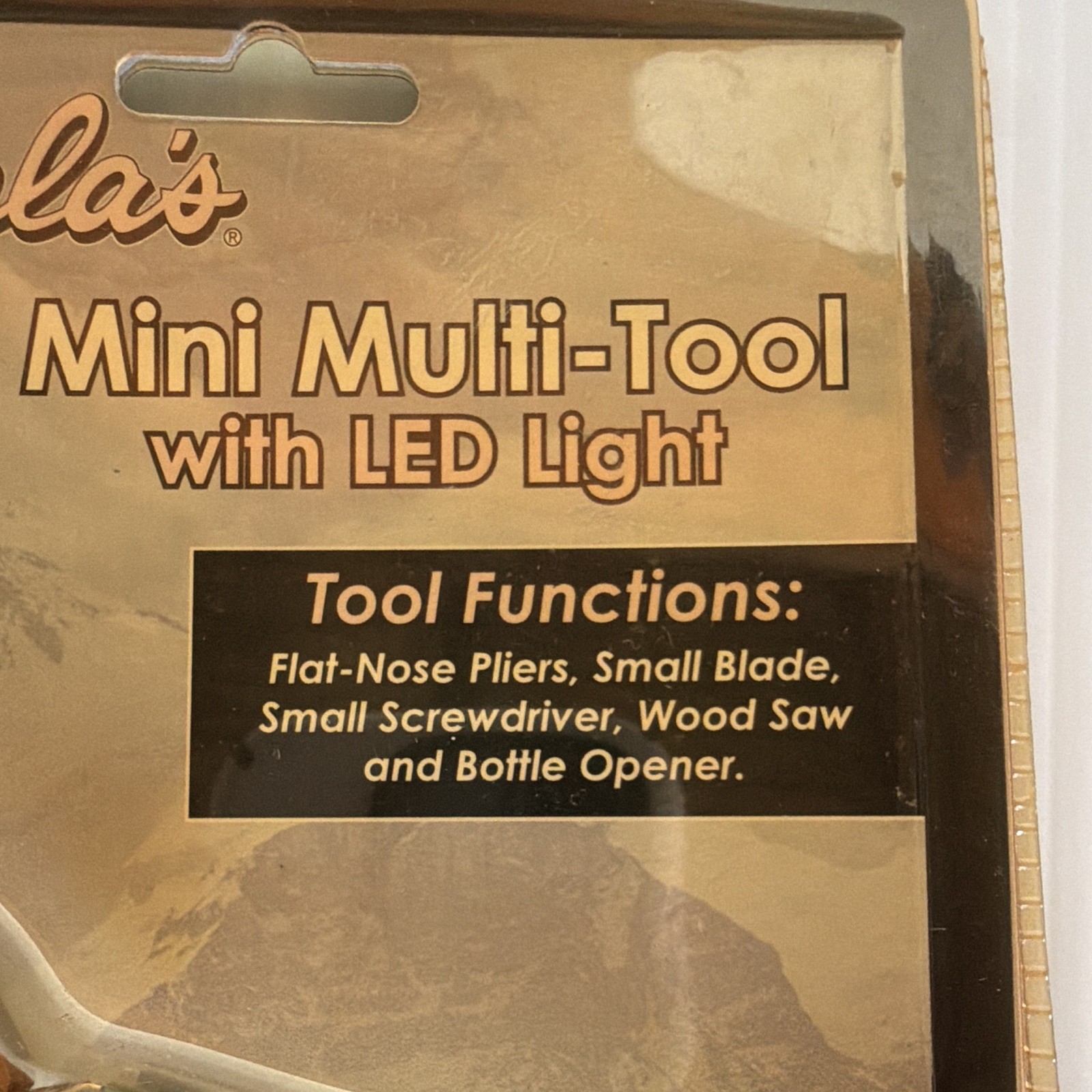 Cabela’s Mini Multi-Tool with LED Light and Nylon Case Brand New In Package