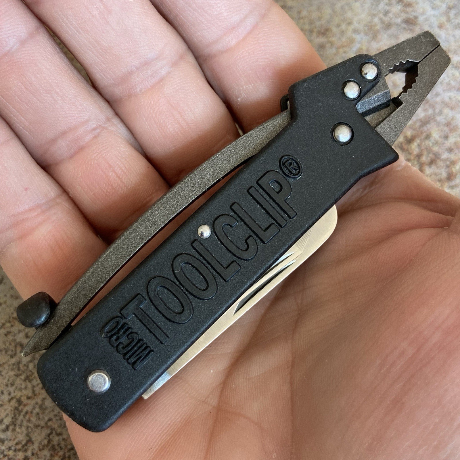 SOG Micro Tool Clip Multi Tool Knife Black Seki Japan Original Vintage 1990s