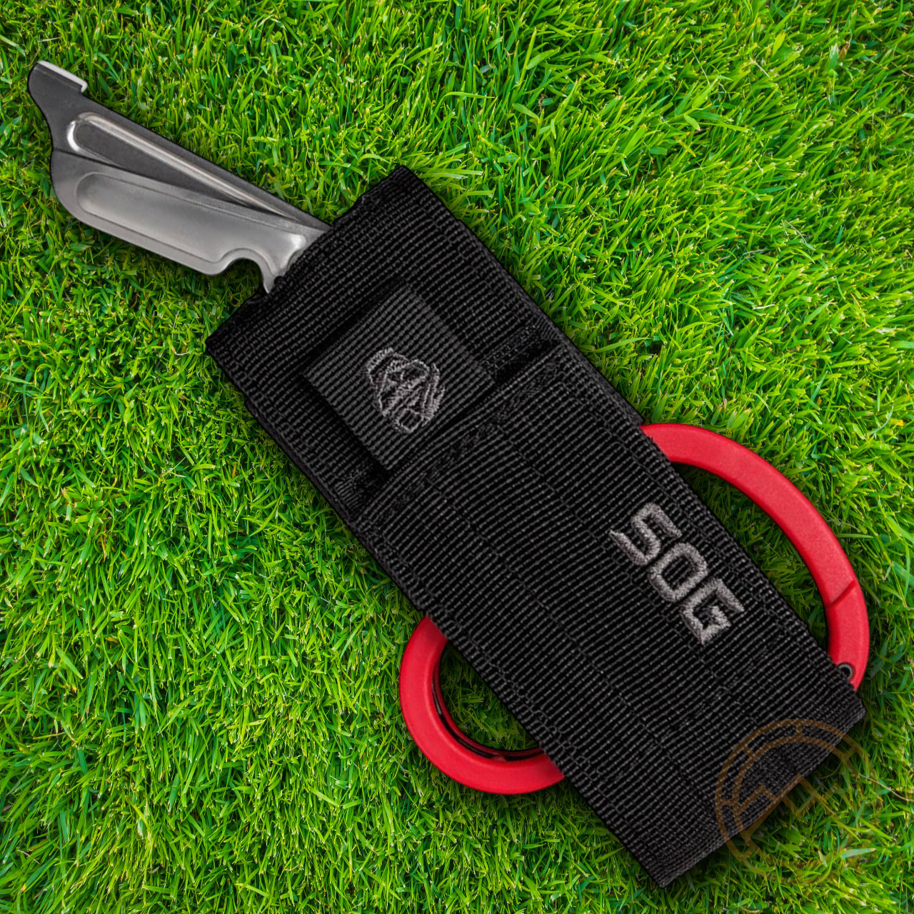 SOG Parashears Multi Tool Red Awl Belt/Cord Cutter Oxygen Wrench Glass Breaker