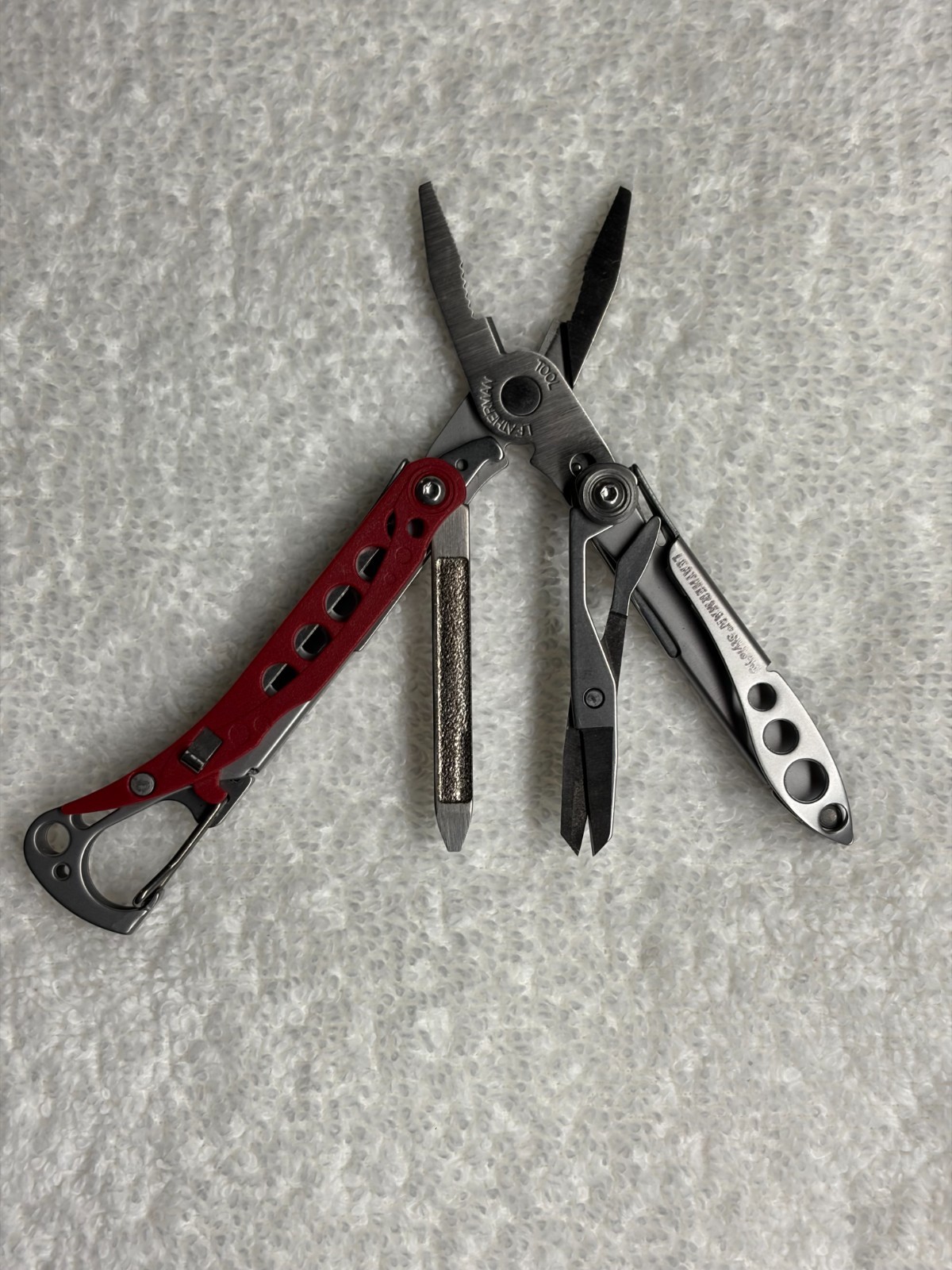 🔥 Leatherman Style PS Red Retired Multi Tool Keychain Rare New TSA Compliant