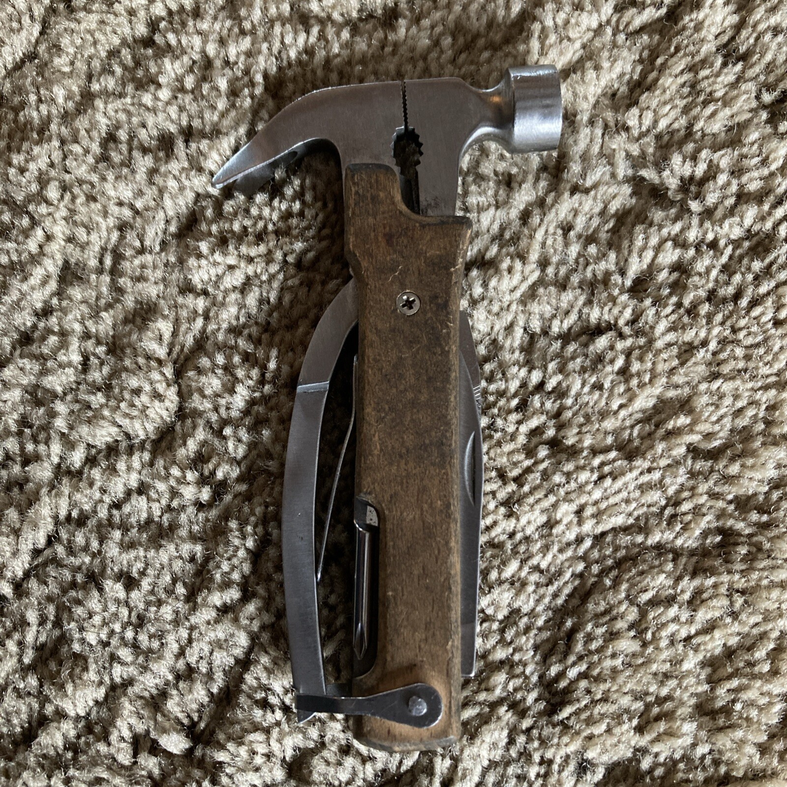 Kikkerland Foldable Pliers Knife Screwdriver Emergency Pocket Tool Hammer