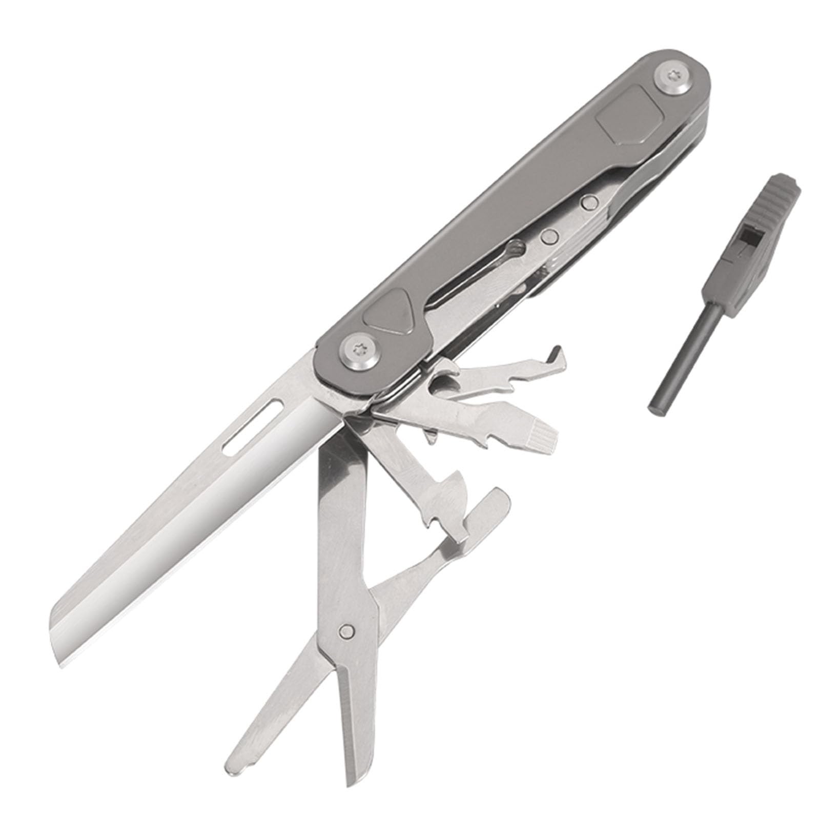 Multitool, 9in1 Pocket Tool, Stainless Steel Multi Tool with Scissors, Bottle Opener…