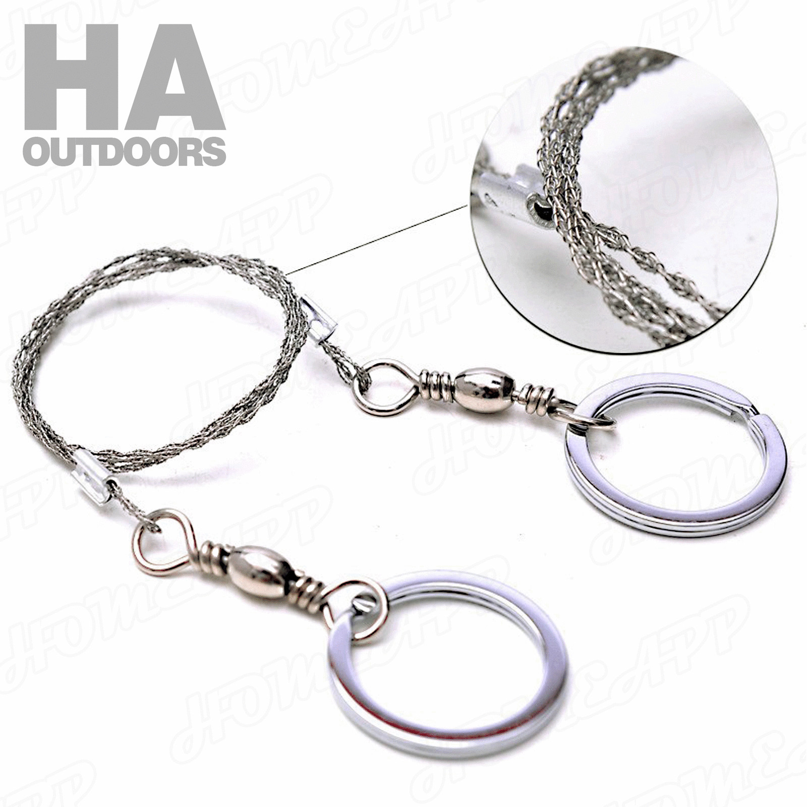 4X Portable Emergency Survival Gear Steel Wire Saw Outdoor Camping Hiking Tool