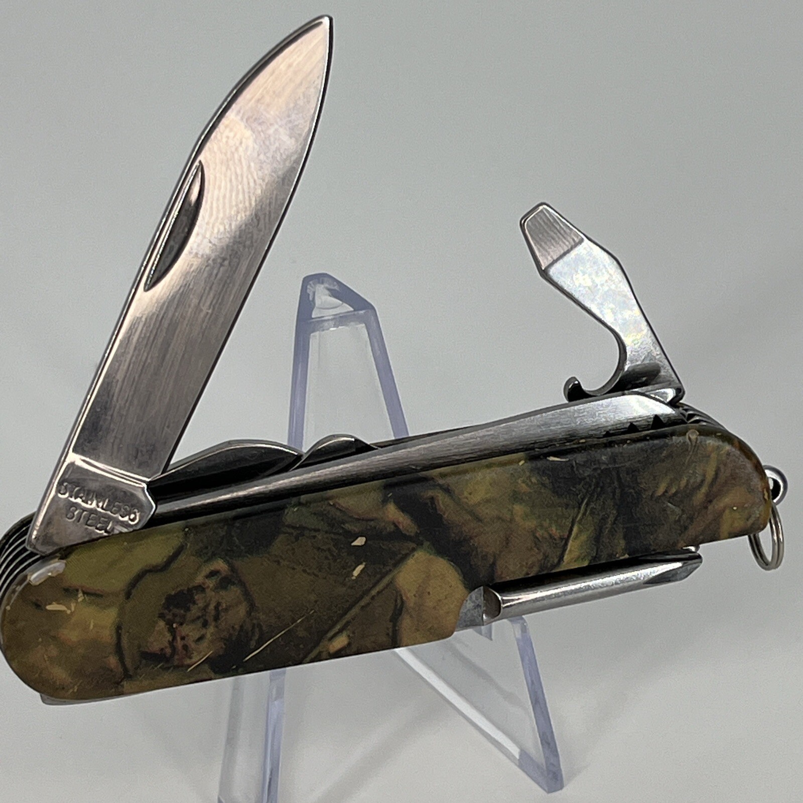 Appalachian Trail CAMO Pocket Knife Camper Knife Multitool Camo Design