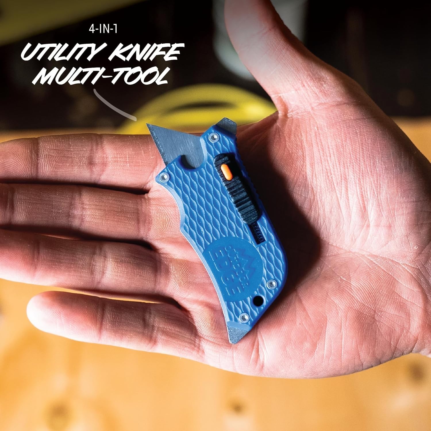 Durable SlideWinder Utility Knife with Multi-Function Pocket Clip & Razor Blade